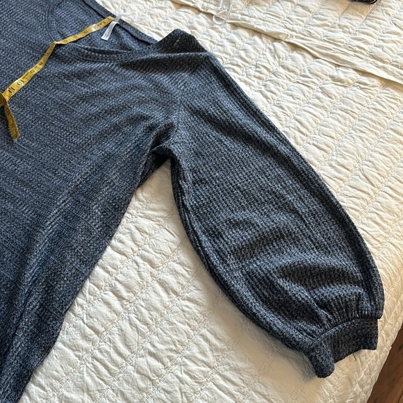 🔥French twist 3X maiden Bangladesh, waffle, knit, blue and black long sleeve - Picture 9 of 9